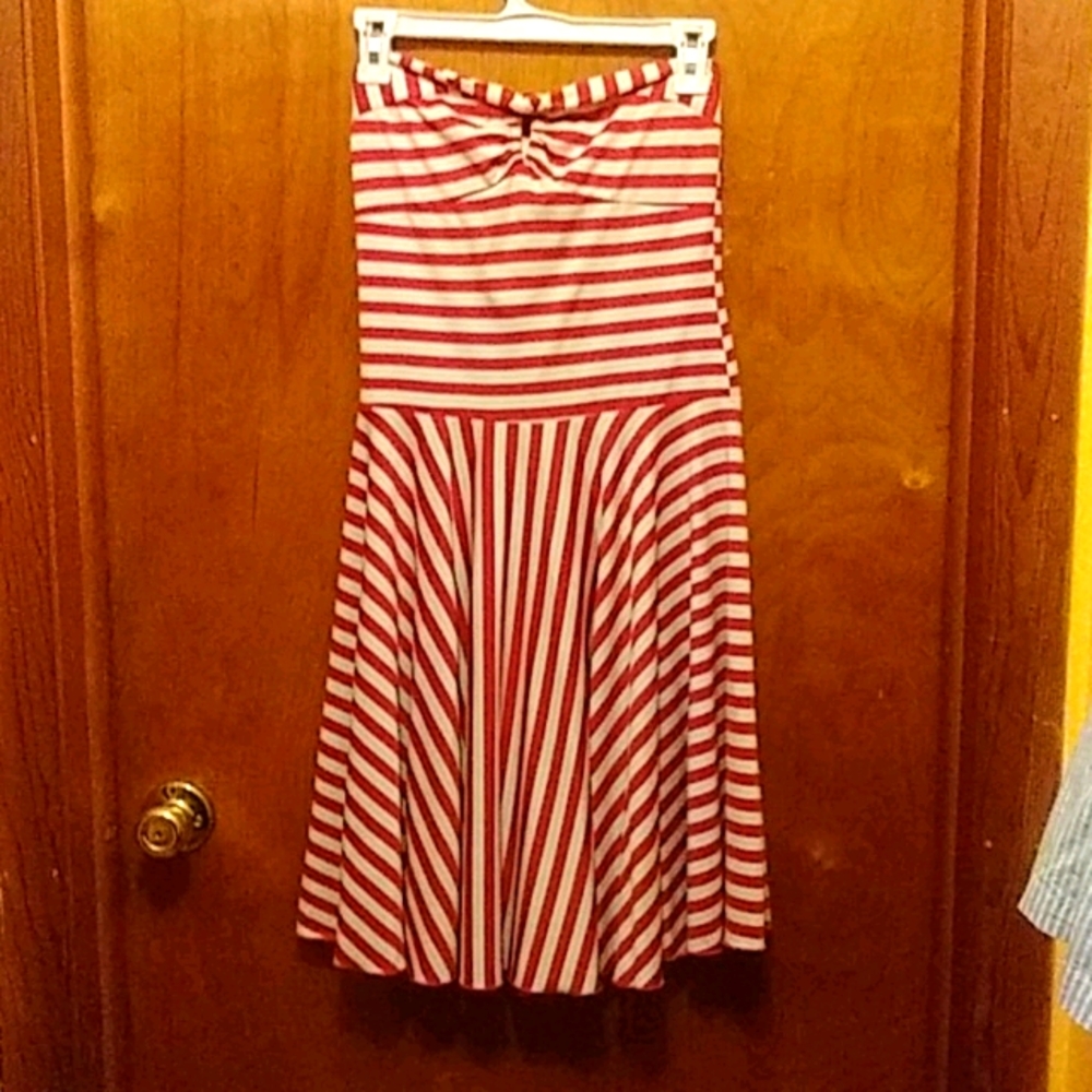 Studio Y red and white dress